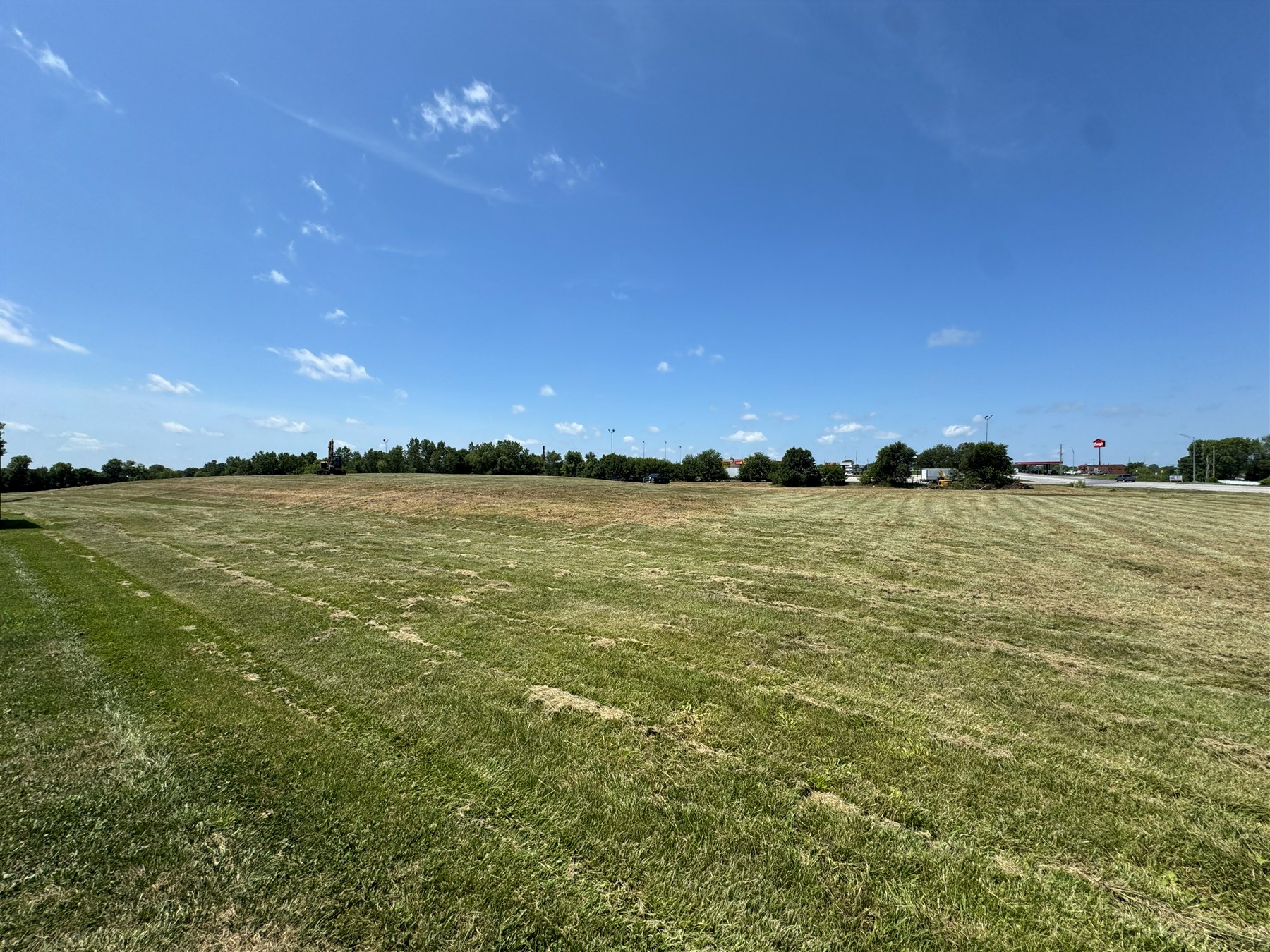 Environmental control pond cleared of vegetation and restored to design condition